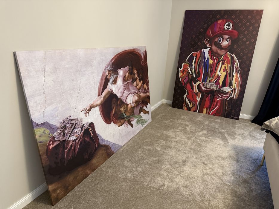 Tablouri canvas WOW, GOD money / MARIO money / MOISE / DAVID / VENUS