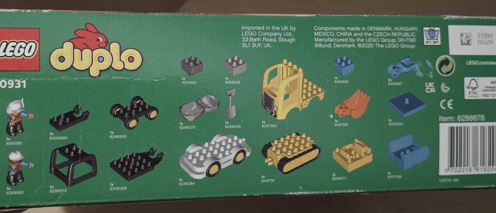 Lego duplo construction site