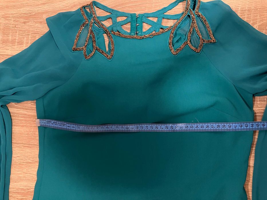 Rochie scurta verde smarald Warehouse Spotlight S UK8