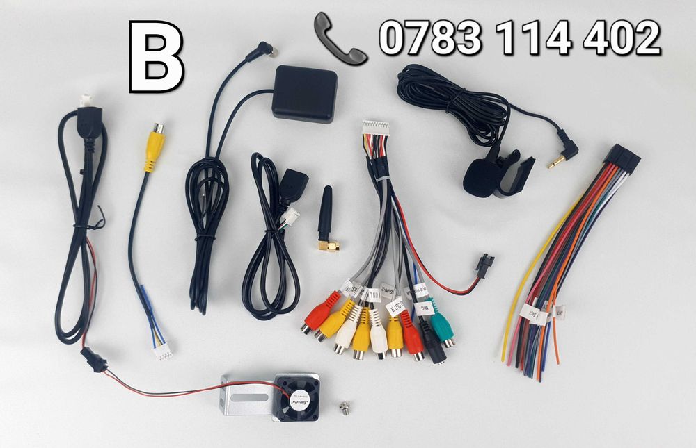 Set Cabluri-Adaptoare Pt Navigatie Android-GPS-Mic-4G-Cooler-USB-Video