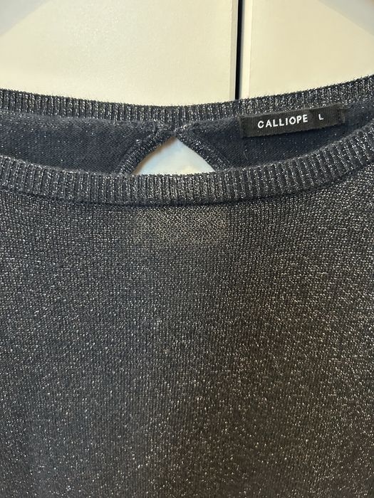 Блуза черна с ламе Calliope