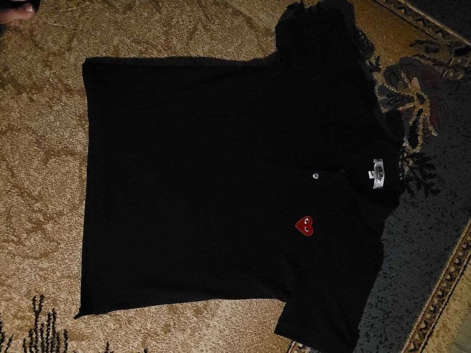 Comme des Garcons PLAY черное поло