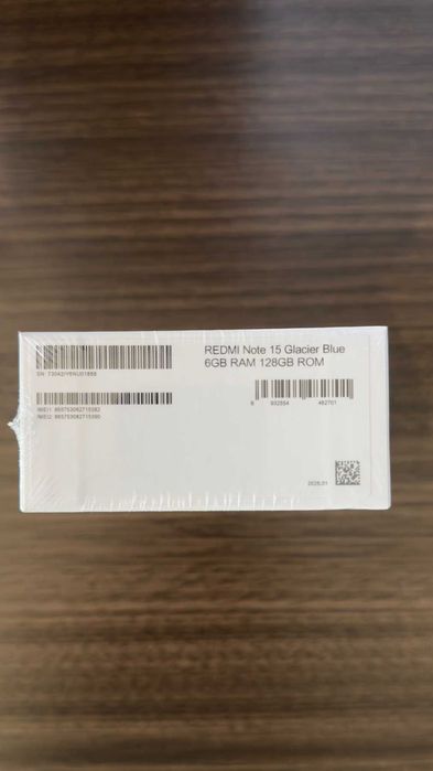 Xiaomi Redmi Note 15 / 128GB / 6GB RAM / Glacier Blue – Чисто Нов,Неразопакован, Невключван, Гаранция до 05.2028