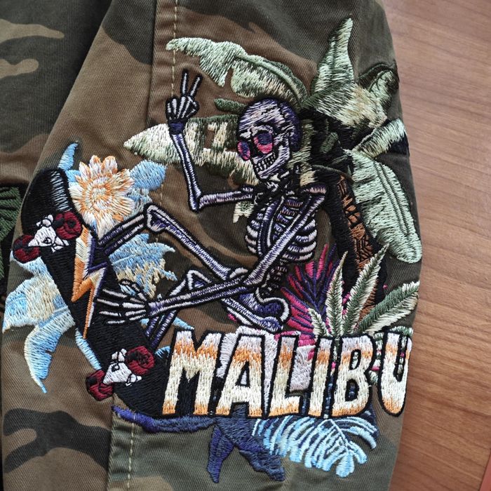 Geacă camo / camouflage Zadig & Voltaire Malibu amour skull Luxury