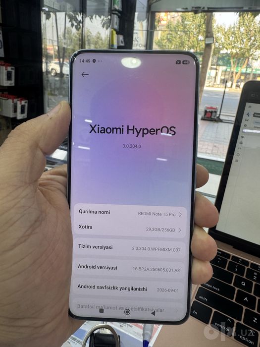 Redmi Note 15 pro 8/256 Blue Sotiladi