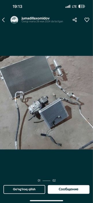 Gentra кодниционер родной GM orginal б/у