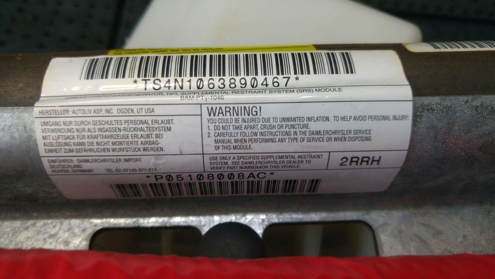 Airbag cortina dreapta dodge journey p05108008ac p608387900ff05