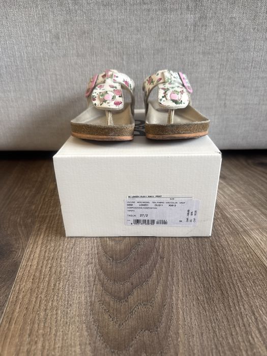 Детски сандали D&G Junior – №26/27, розови на цветя