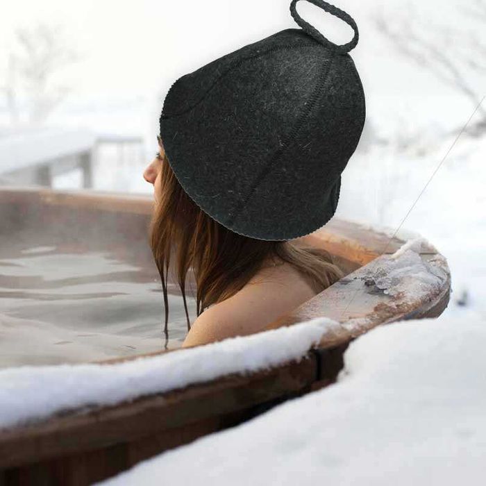 ПРОМОЦИЯ! Вълнена шапка за сауна и парна баня