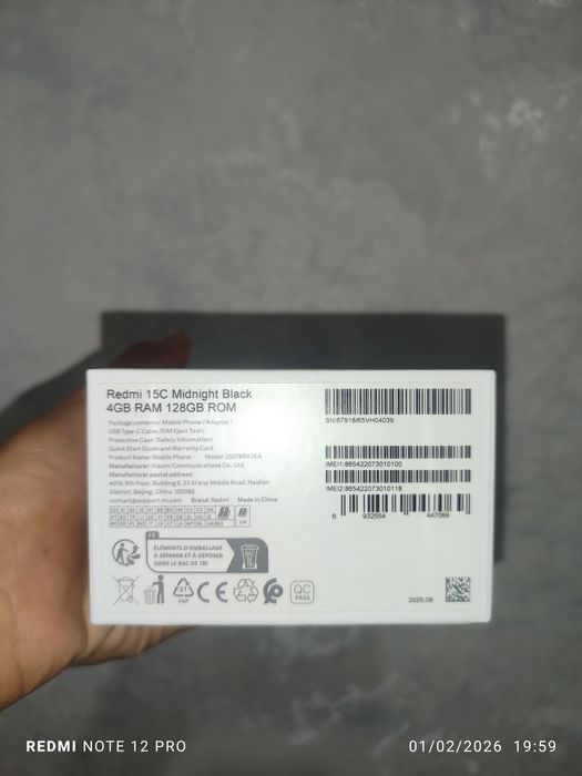 Redmi 15 C  Yangidek 1 oy boʻldi olinganiga!