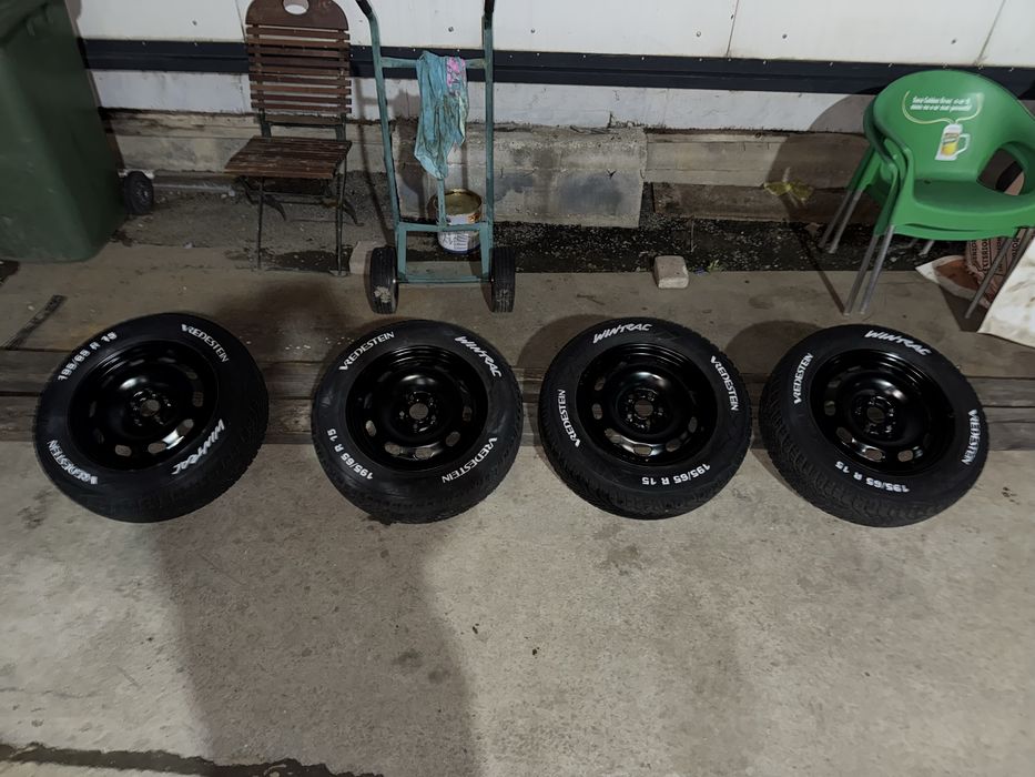 Jante tabla 195/65 r15 5x100 + Anvelope 2022 , Octavia , Golf 4 ,