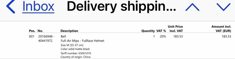 Full-Air-Mips-Fullface helmet Size M(55-57)