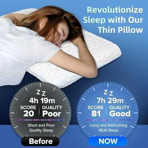 SUPA MODERN тънка Memory Foam възглавница 40x60 см – 5.7 см