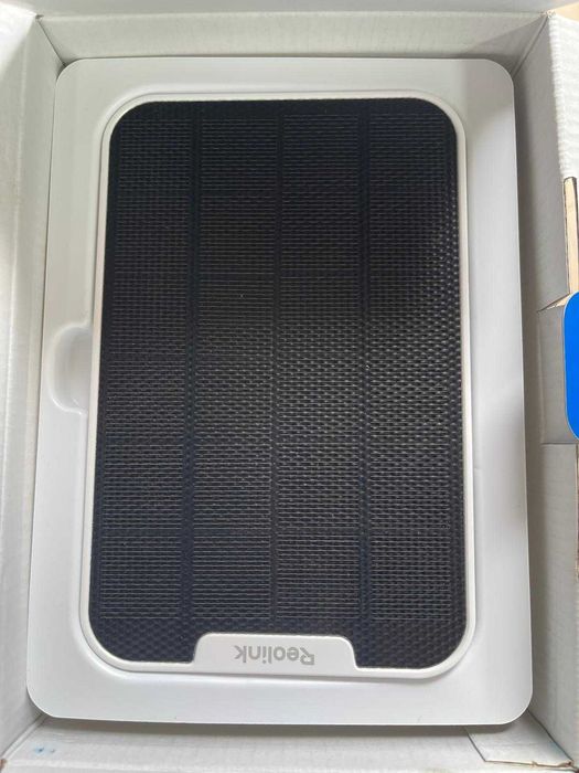 Cameră exterior Reolink 5 MP WiFi fără fir cu panou solar, cu detectare PIR și AI, Wi-Fi, viziune nocturnă IR, audio bidirecțional, Argus Eco 3K