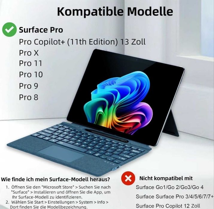 Tastatura pentru Microsoft Surface Pro 8/9/X/10/11