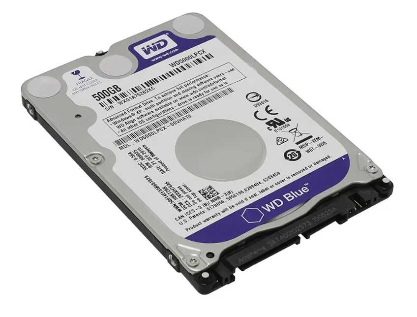 Жесткий диск 2.5" WD Blue 500GB Slim (НОВЫЙ, наработка всего 91 час)