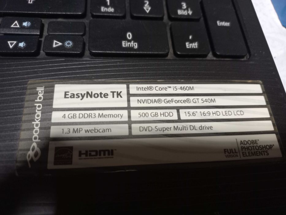 Vand Laptop Packard Bell PEW91