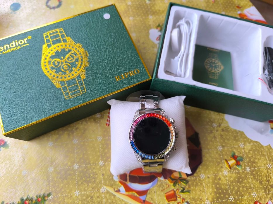 Нов  Rolex smart watch   rolex с камъни Ролекс вид смарт часовник