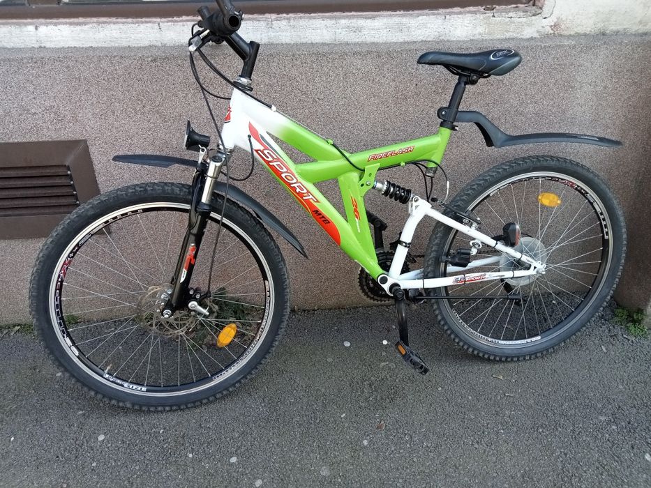 Bicicleta montain bike full suspensie frână pe disc