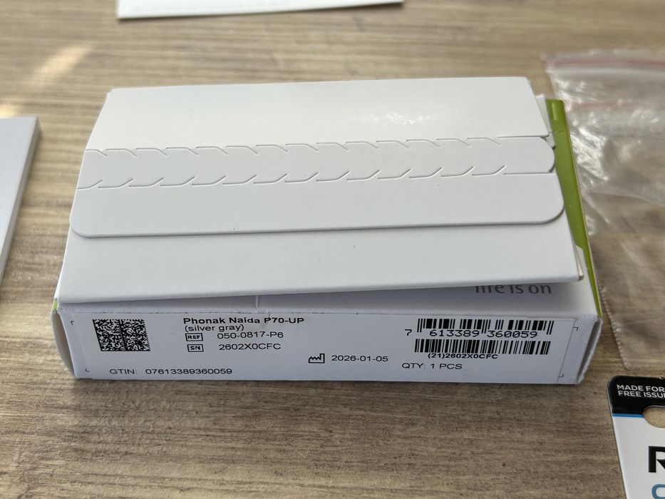 /ЧИСТО НОВ/ Phonak Naida P70 Silver gray