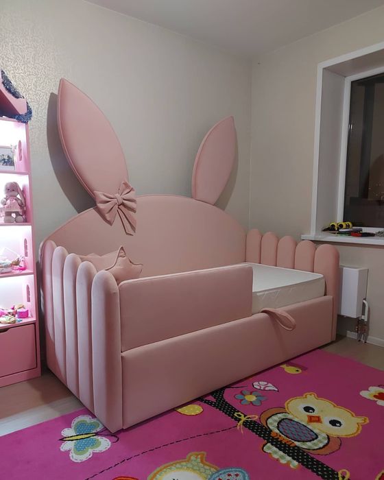 Детская кровать Зайка с матрасом в наличии