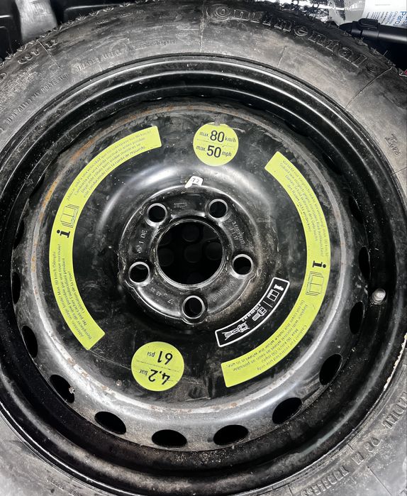 Roata rezerva ingusta "slim" Mercedes 16 inchi - 125/90 R16 - Originala