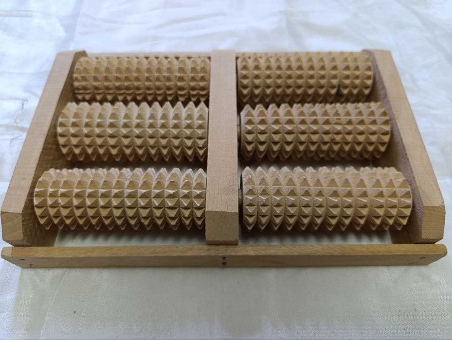 Массажер  для стоп ног деревянный натуральный