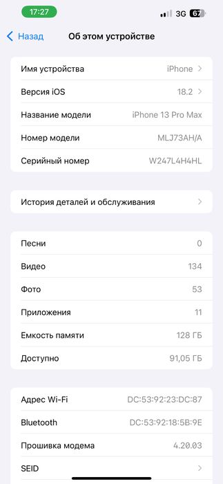 Айфон 13 про мах 128гб