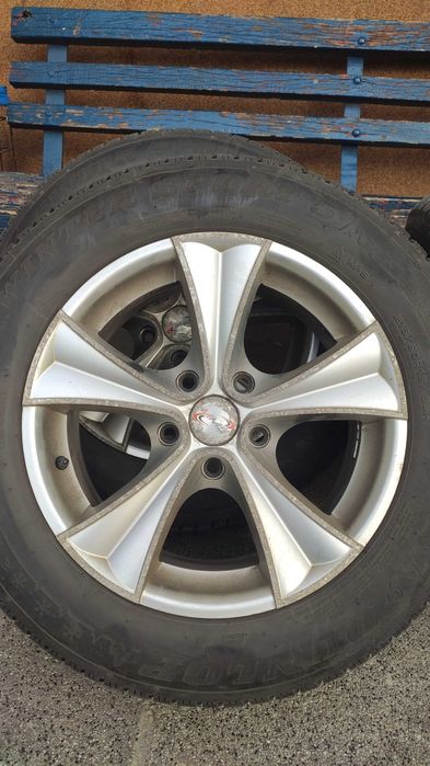 Продавам 4 алуминиеви джанти MMS Cama-HS 16" + гуми Dunlop Winter Sport 5 215/60/16