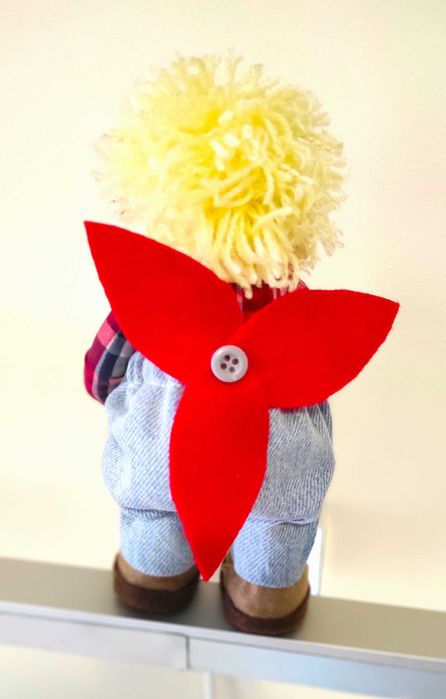 Кукла Карлсон. Фрекен Бок. Ръчно изработена.