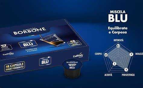 Capsule borbone miscela blu caffitaly