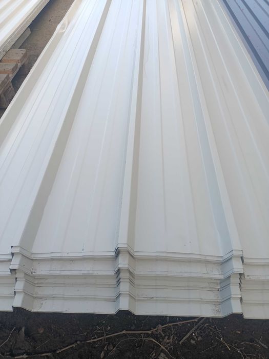 Tabla0.6/0.4mm cutata:Garduri,Acoperisuri etc RAL9002 (Alb -Gri) si Zi