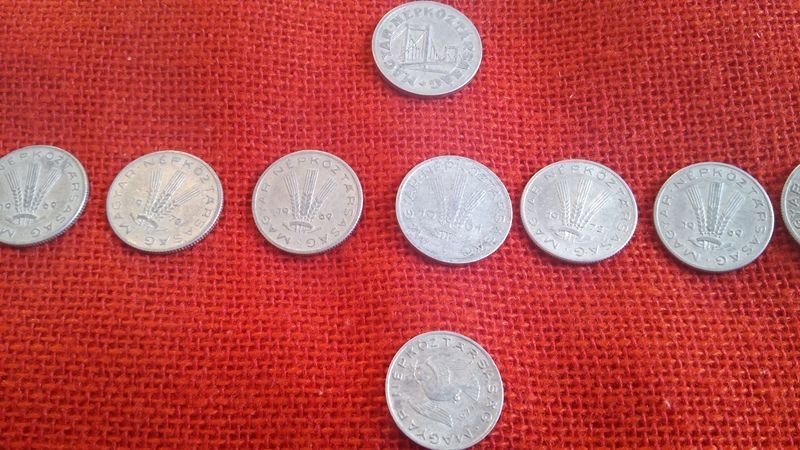 Унгарски монети, 40 броя, емисии от 1949г. до 1989г., много запазени