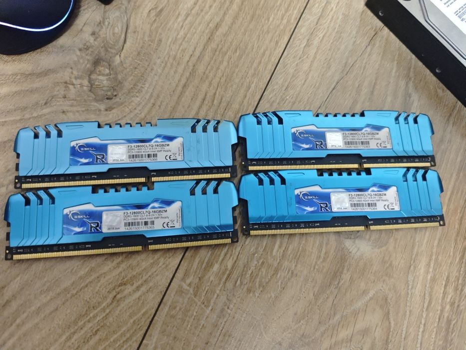 Kit memorie RAM DDR3 16gb Gskill 4x4gb