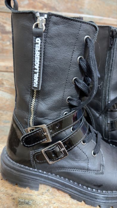 Кожени боти Karl Lagerfeld