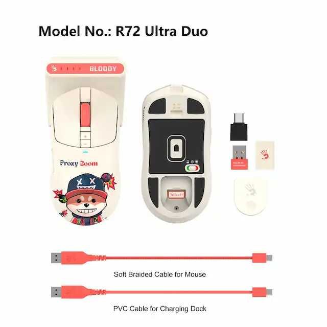 Игровая мышь Bloody R72Ultra Duo Reneg SUNSET/MIDNIGHT/PROXY BOOM 1.4