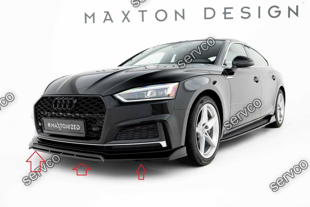 Prelungire bara fata Audi S5 A5 S-Line F5 2017-2019 v17 Maxton Design