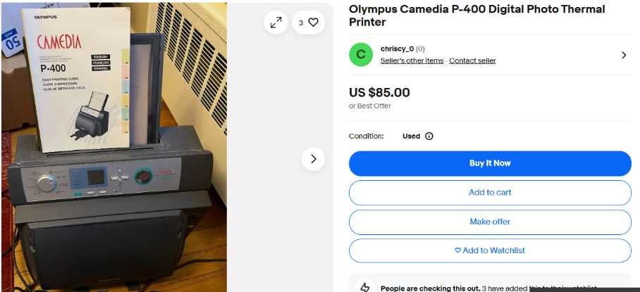 Дигитален цветен принтер Olympus Camedia P-400Е