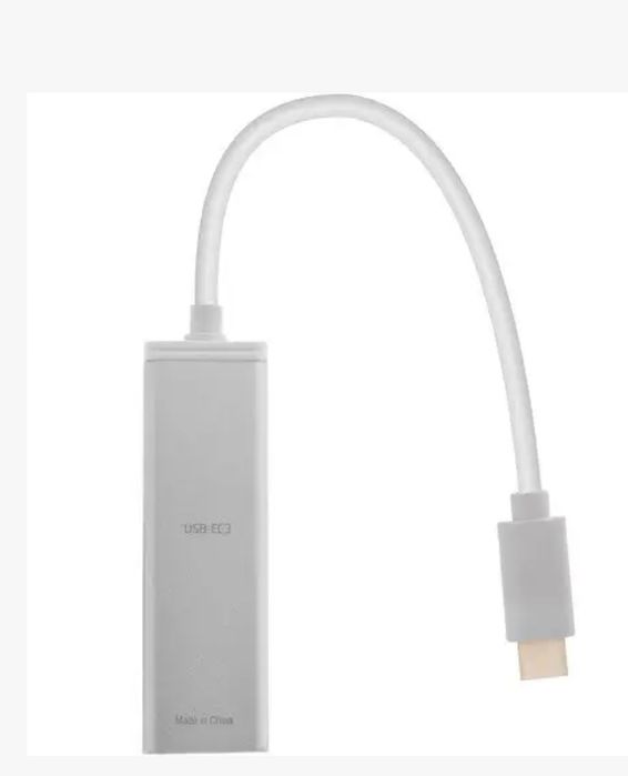 3-портов USB 3.0 тип-C хъб с Gigabit Ethernet порт