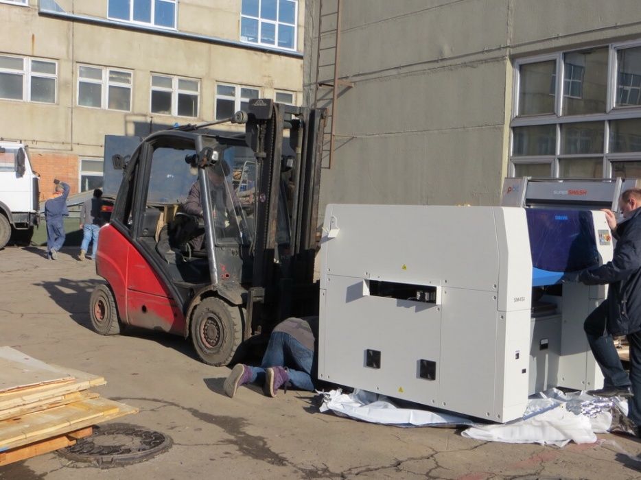 Такелажные работы.Монтаж станков.Такелажники