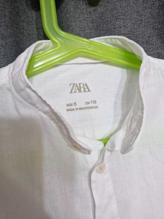 4 cămăși naturale pentru băiețel, Zara, 6 ani