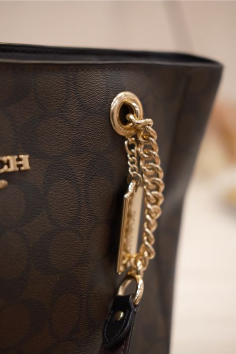 Сумка Coach кожанная