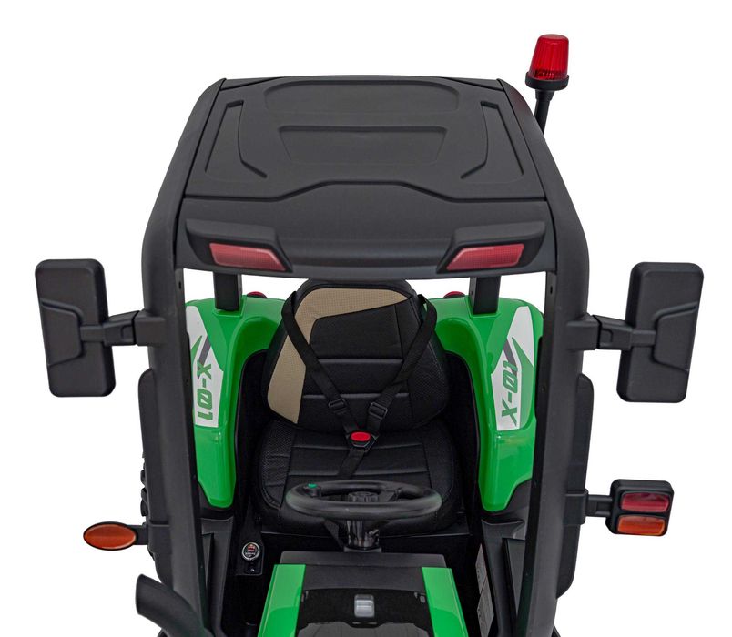 Tractor electric pt copii cu remorca Autokids BLAST Z 24V (206) Verde