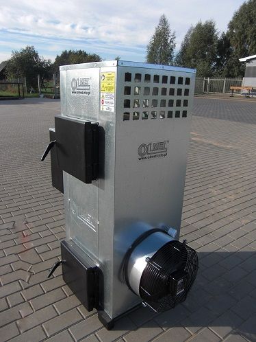 Încălzitor de aer, soba pe ulei ars ng30 kw pe ulei uzat si lemn