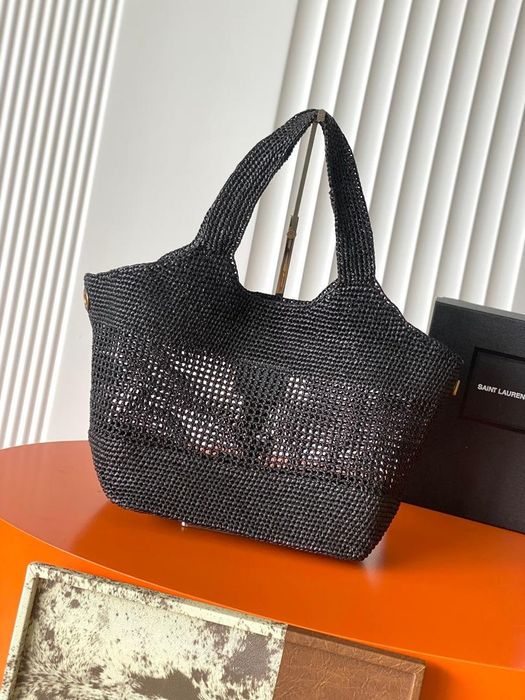 Saint Laurent Icare in Raffia