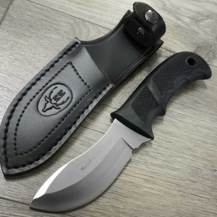 Ловен нож за дране MUELA SIOUX-10G ИСПАНИЯ с кания от естествена кожа