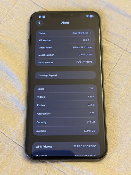 Iphone 11 Pro Max 512 - 87% baterie