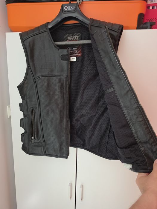 Vesta piele biker