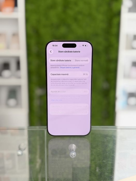iPhone 16 Pro 128Gb Black/Baterie91%/Garantie 12 luni @atsgsm.ro