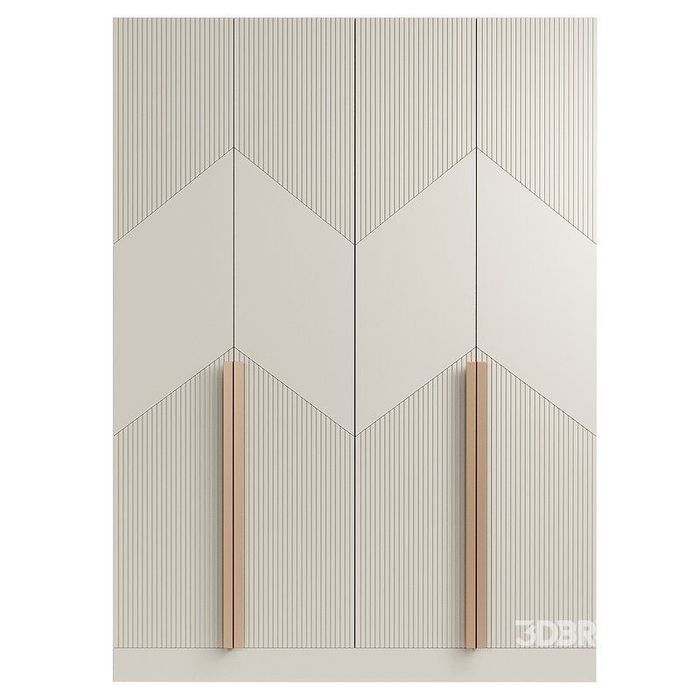 Шкаф в спальню Vesta с фрезерованными фасадами